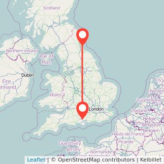 Sunderland Eastleigh train map