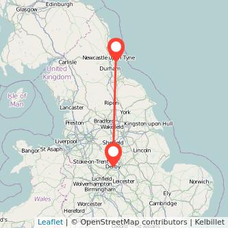 Sunderland Derby bus map