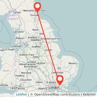 Sunderland Brentwood train map