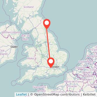 Sunderland Bracknell train map