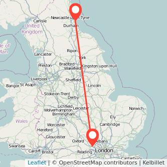 Sunderland Beaconsfield train map