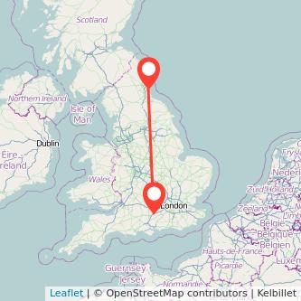 Sunderland Basingstoke train map