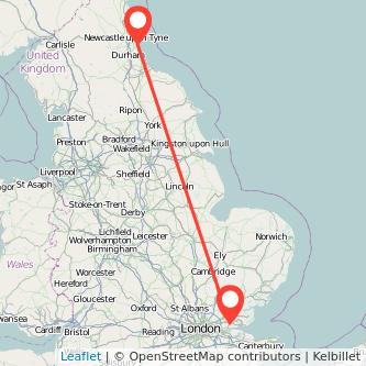 Sunderland Basildon train map