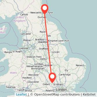 Sunderland Aylesbury train map