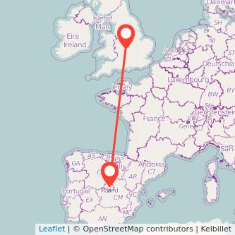 Stratford-upon-Avon Madrid train map