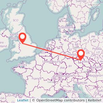 Stoke-on-Trent Prague bus map