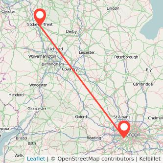 Stoke-on-Trent Richmond train map