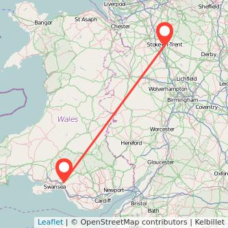 Stoke-on-Trent Neath train map