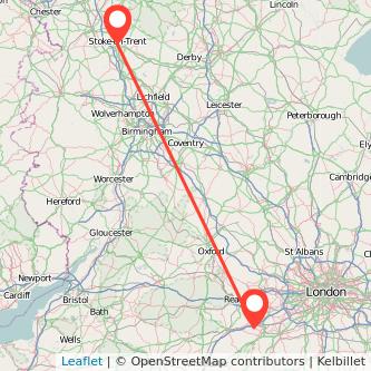 Stoke-on-Trent Fleet bus map