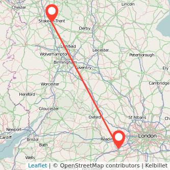 Stoke-on-Trent Camberley train map