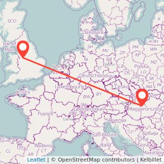 Stoke-on-Trent Budapest train map