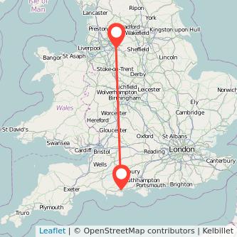 Stockport Poole bus map