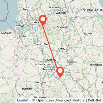 Stockport Leamington bus map