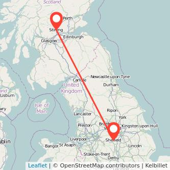 Stirling Sheffield bus map