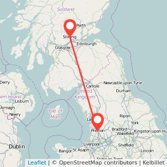 Stirling Preston bus map