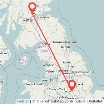 Stirling Nottingham bus map