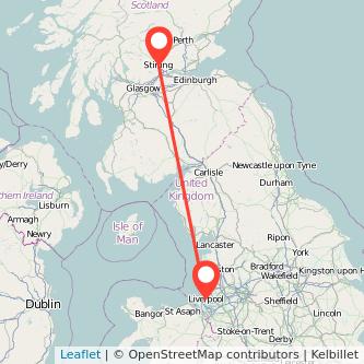 Stirling Liverpool train map