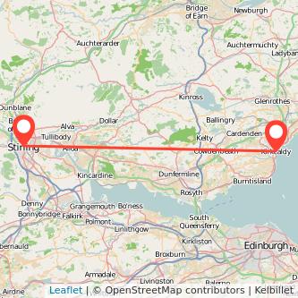 Stirling Kirkcaldy train map