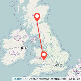 Stirling Hereford bus map