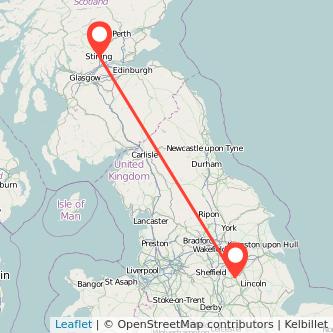 Stirling Retford train map