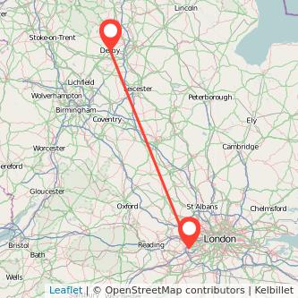 Staines Derby train map