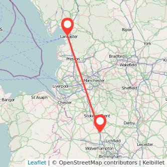 Stafford Lancaster bus map