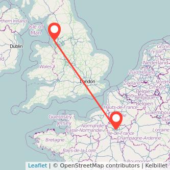 Southport Paris train map