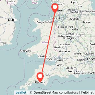 Southport Plymouth train map