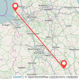 Southport Milton Keynes train map