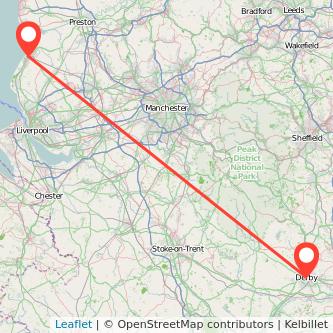 Southport Derby train map