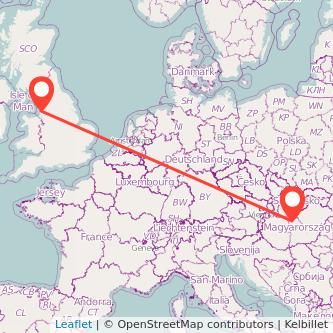 Southport Budapest train map