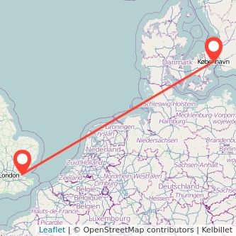 Southend-on-Sea Copenhagen train map