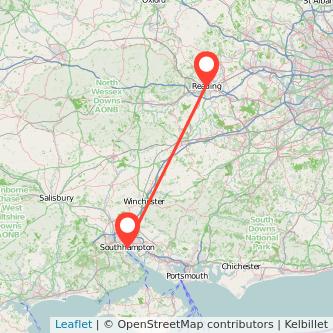 Southampton Reading train map