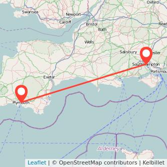 Southampton Plymouth train map