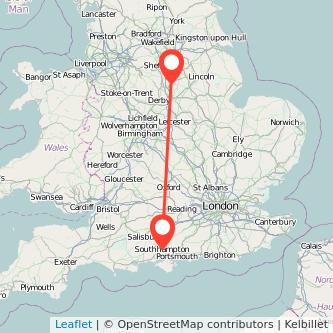 Southampton Mansfield bus map