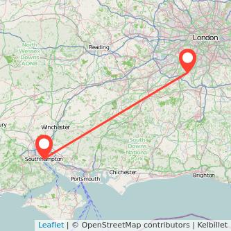 Southampton Epsom train map