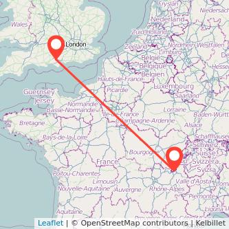 Southampton Geneva train map