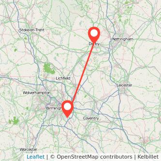 Solihull Derby train map