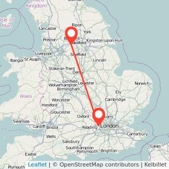 Slough Huddersfield train map