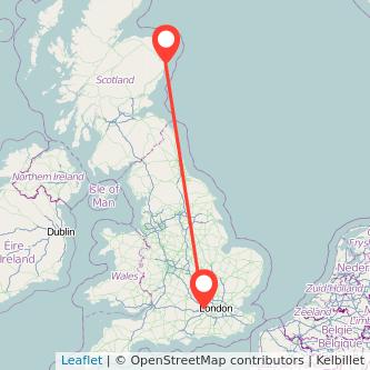 Slough Aberdeen train map