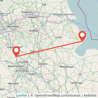 Skegness Stafford train map
