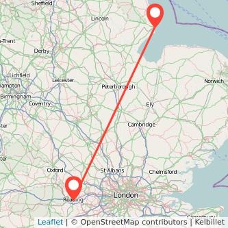 Skegness Reading bus map