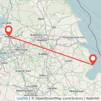 Skegness Preston bus map