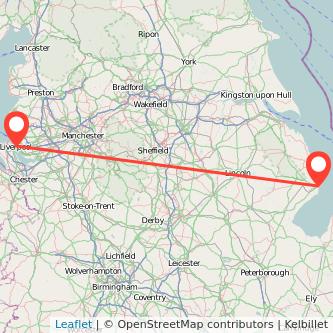 Skegness Liverpool train map