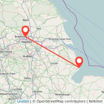 Skegness Leeds bus map