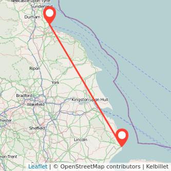 Skegness Hartlepool train map