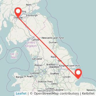 Skegness Glasgow train map