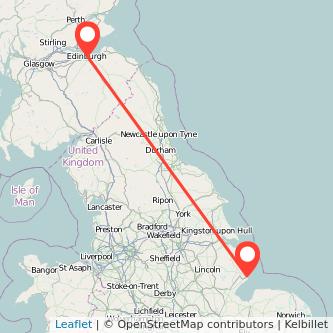 Skegness Edinburgh train map