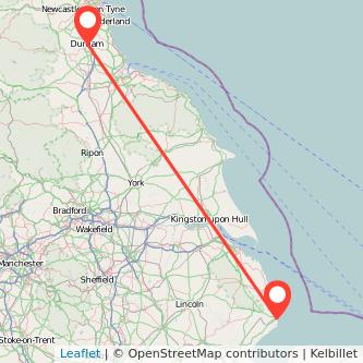 Skegness Durham train map