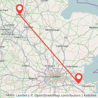 Sittingbourne Derby train map